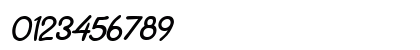 Crayon Bold Italic Numeric Preview