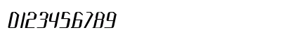 Crook Bold Italic Numeric Preview