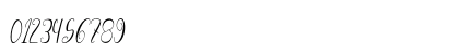 Curlicurl Condensed Italic Numeric Preview