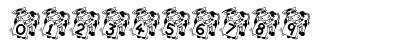 DaisyBell Regular Numeric Preview
