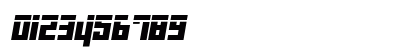 Danger Flight Laser Italic Italic Numeric Preview
