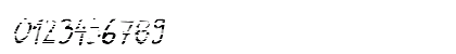 Darbog gradient Italic Numeric Preview