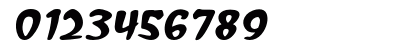 Deep Shadows Bold Italic Numeric Preview