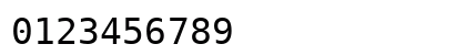 DejaVu LGC Sans Mono Book Numeric Preview