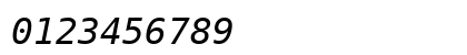 DejaVu Sans Mono Oblique Preview