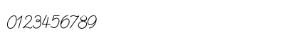 Deutsche Normalschrift Italic Numeric Preview