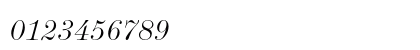 De Vinne Italic Numeric Preview