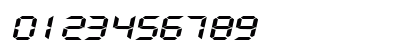 DigifaceWide kursiv Numeric Preview