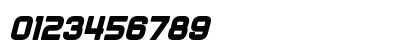 Diner Bold Italic Numeric Preview
