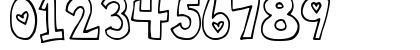 DJB 2CUTE4U Regular Numeric Preview