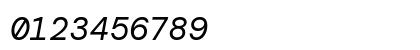DM Mono Italic Numeric Preview