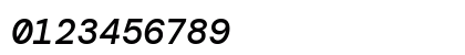 DM Mono Medium Italic Numeric Preview