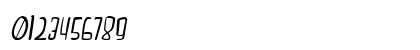 dreamgirl's dream Italic Numeric Preview