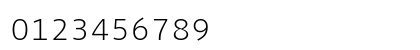 Drive Mono Extralight Regular Numeric Preview