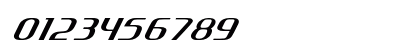 Drivel Expanded Italic Numeric Preview