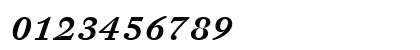DTL Fleischmann Medium Italic Numeric Preview