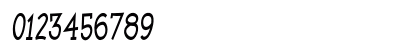 Dunkel Meister Condensed Italic Numeric Preview