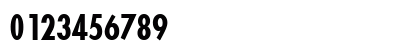 EfromCond Bold Numeric Preview