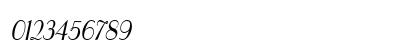ElyseeCondensed Italic Numeric Preview