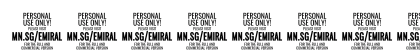 Emiral Script Bold PERSONAL USE Regular Preview