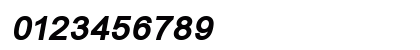 ER Univers 1251 Bold Italic Numeric Preview
