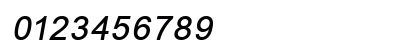 ER Univers KOI-8 Italic Numeric Preview