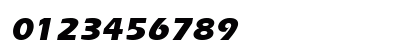 EraserBlack Oblique Numeric Preview