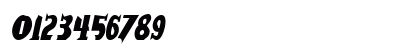 ErosionCondensed Italic Numeric Preview