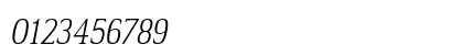 Ethos Condensed Thin Italic Preview
