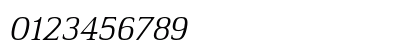Ethos Expanded Light Italic Numeric Preview