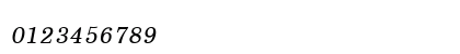 EucrosiaUPC Italic Numeric Preview
