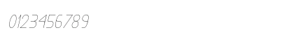 Exacta Light-Italic Numeric Preview