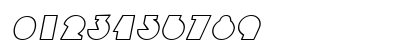 ExDecoOutline Oblique Numeric Preview