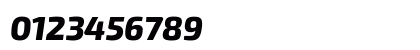 Exo 2 Extra Bold Italic Numeric Preview
