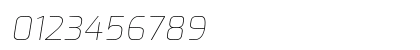Exo Thin Italic Numeric Preview