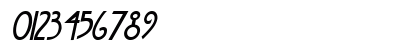 Fanzee-Condensed Italic Numeric Preview