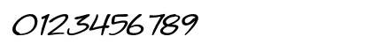 Faranvale Expanded Italic Numeric Preview