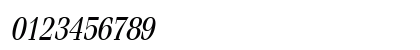 Feline-Condensed Italic Numeric Preview