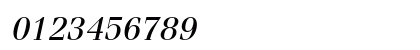 ITC Fenice Std Oblique Numeric Preview