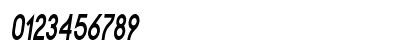 Feredon Condensed Italic Numeric Preview