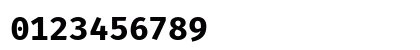 FiraMono Nerd Font Bold Numeric Preview