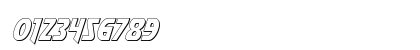 Flash Rogers Outline Italic Outline Italic Preview
