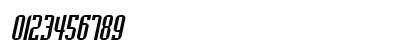 Flintstone Italic Numeric Preview