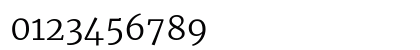 Merriweather Light Numeric Preview