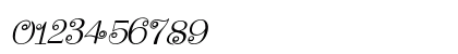 Flying Dahlia Italic Numeric Preview