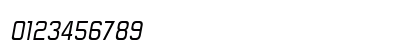 Forgotten Futurist Italic Numeric Preview