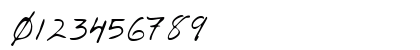 FostersHand Regular Numeric Preview