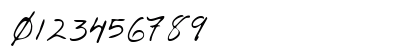 FostersHand Regular Numeric Preview