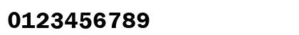 FranklinGothic Bold Numeric Preview