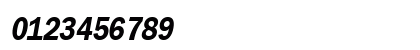 FranklinThin Bold-Oblique Numeric Preview